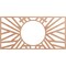 Ekena Millwork Hoover Wood Fretwork Pierced Ceiling Medallion, Cherry, 28"W x 14"H x 10 3/8"ID x 3/8"T CMWP28X14X0375HOCH - alternate 1